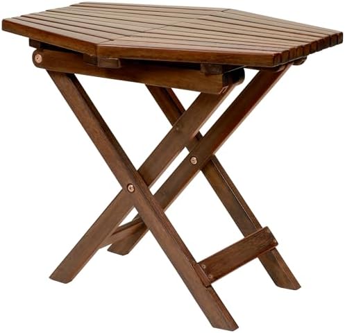 CleverMade Tamarack Folding Table – Outdoor Patio Furniture Accessory for Home Entertaining in the Patio, Backyard, and Deck, Cinnamon, Small post thumbnail image