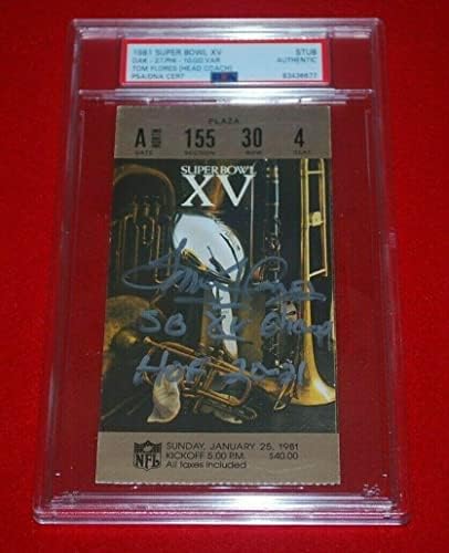 TOM FLORES Oakland Raiders Signed Super Bowl XV Ticket Stub PSA/DNA Slabbed – Football Slabbed Autographed Cards post thumbnail image