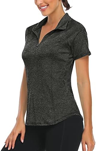 LURANEE Women’s Short Sleeve Moisture Wicking Athletic Shirts Quarter Zip Pullover post thumbnail image