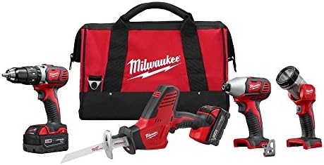 Milwaukee 2695-24 M18 18V Cordless Combo Kit – Drill / Hackzall/ Hex Impact Driver/ M18 Led Work Light post thumbnail image