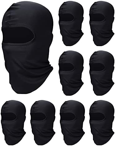 SATINIOR 9 Pieces Balaclava Full Face Cover UV Protection Neck Gaiter Breathable Balaclava Hood for Summer Outdoor Use post thumbnail image