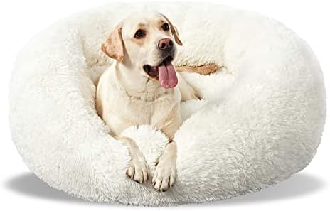 Washable Dog Round Bed Medium, Donut Dog Bed Medium Dog, Comfy Dog Calming Cuddler Bed post thumbnail image