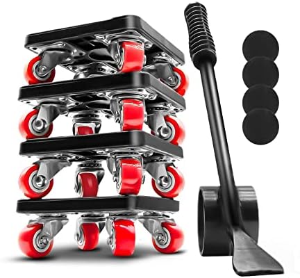 Furniture Mover Dolly, Moving Dolly, 4 Wheels & Furniture Lifter Set, 360° Rotation Wheels Furniture Movers, 800 Lbs Load Capacity, for Moving Heavy Furniture, Refrigerator, Sofa, Cabinet post thumbnail image