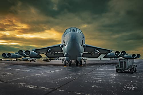 Airplane Boeing B-52H Stratofortress Wall Art -US Air Force Military Fighter Jet Photo Print -Modern Patriotic American Aircraft Artwork For Office or Home Decor (Glossy Photo Print, 8×10 Inches) post thumbnail image