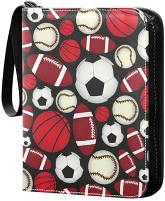 Football Soccer 4 Pockets Trading Card Album Folder for Cards PU Cover Zip Card Binder with 400 Side Loading Pockets Card Collection Binder for Collectible Boys Girls Game Sports Cards MTG TCG post thumbnail image