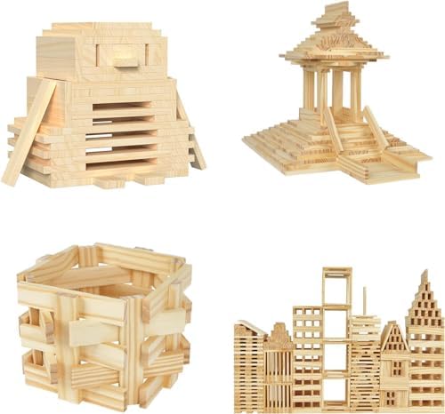 MiDeer Wooden Building Blocks for Toddlers 4+ – Water-Based Paint – Wood Blocks for Kids Ages 4+, Stem Toys for 5 Year Old, Preschool Learning Activities, Stacking Blocks Building Games (Log Color) post thumbnail image