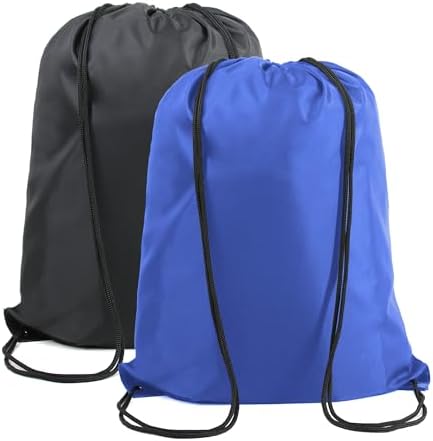 BeeGreen X-Large Drawstring Backpack Bags Black Royal Blue Bulk 2 Pack 22.4″ L x 17.5″ W Cinch Sack Gym Christmas String Bags Machine Washable Sport Bags for Men Women post thumbnail image