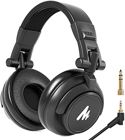 MAONO 50MM Drivers Studio Headphones AU-MH601 Over Ear Stereo Monitor Closed Back Headphones for Music, DJ, Podcast (Black) post thumbnail image