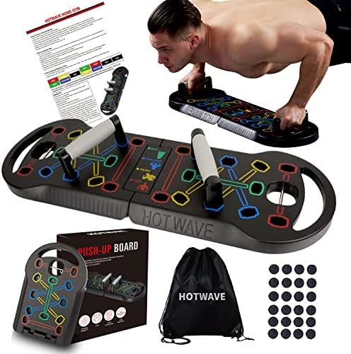 HOTWAVE Push Up Board Fitness, Portable Foldable 20 in 1 Push Up Bar at Home Gym, Pushup Handles for Floor. Professional Strength Training Equipment For Man and Women,Patent Pending post thumbnail image