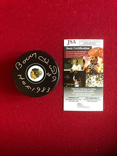 Bobby Hull “Autographed” (JSA) Blackhawks Hockey Puck (Vintage) – Autographed NHL Pucks post thumbnail image