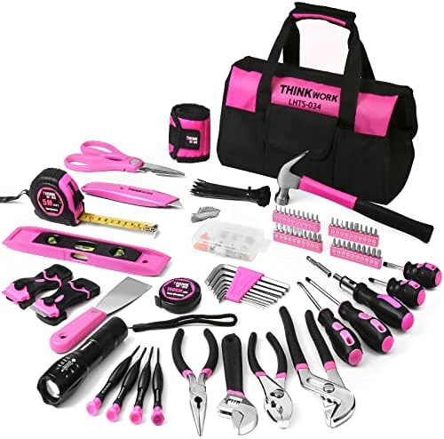 THINKWORK Pink Tool Set – 207 Piece Lady’s Portable Home Repairing Tool Kit with 13” Wide Mouth Open Storage Tool Bag, Perfect for DIY, Home Maintenance – Christmas Gift for Women, LHTS-034 post thumbnail image