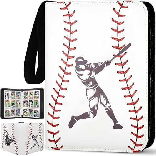 Baseball Card Binder 900 Pockets, 50 Sleeves Large Baseball Binder 3 Ring Zipper Trading Cards Holder 9 Pocket, Sport Card Collection Book Storage Organizer, Album Folder Case Protector Collector Gift post thumbnail image