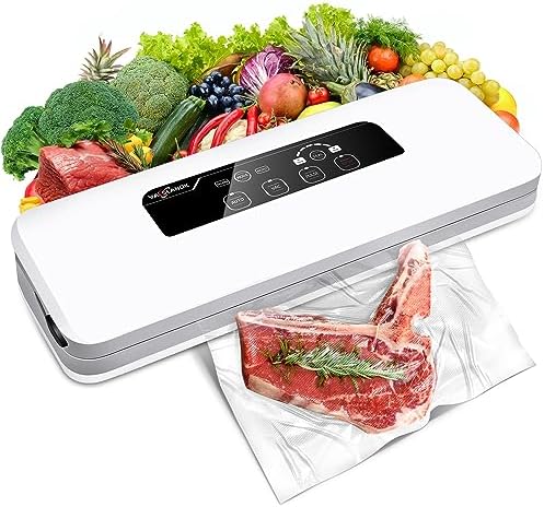 Vacuum Sealer Machine, Automatic Food Sealer for Sous Vide and Food Storage, Dry/Moist Vacuum Sealer Machine With 50 Vacuum Sealer Bags and External vacuum pump for Home and Kitchen (white) post thumbnail image