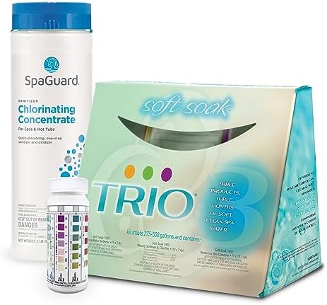 Soft Soak Trio and SpaGuard Chlorine Spa Sanitizer Hot Tub Startup Kit with Test Strips post thumbnail image