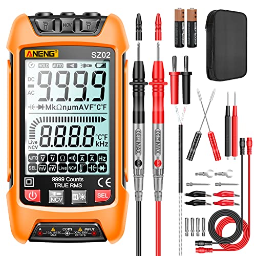 ANENG Digital Multimeter Smart Testers TRMS 9999 Counts Anti-Burning Ohm Amp Volt Meter Measures NCV,AC/DC Current/Voltage,Resistance,Continuity,Capacitance,diodes,Auto-ranging Electrical Tools post thumbnail image