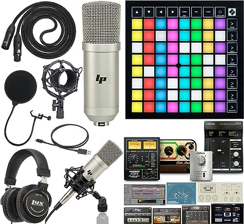 Novation Launchpad 64 RGB Pad Midi Grid Controller For Ableton Live with Creative Music Software Kit and Professional Studio Recording Condenser Microphone and Kit post thumbnail image