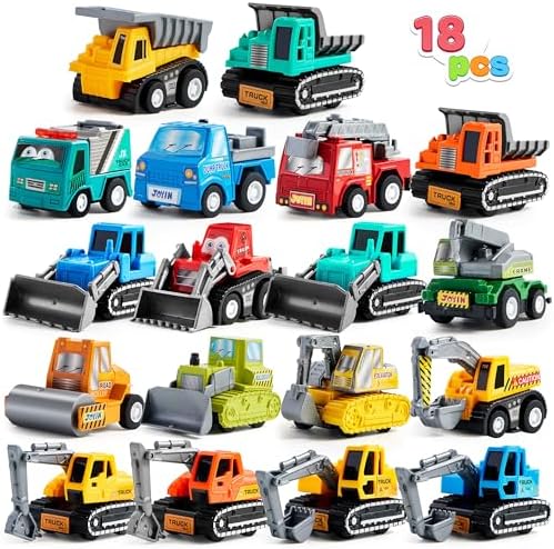 JOYIN 18 Piece Pull Back Car Assorted Mini Truck Model Car, Friction Powered Race Cars Vehicle Set for Toddlers, Boys, and Girls’ Educational Pretend Play post thumbnail image