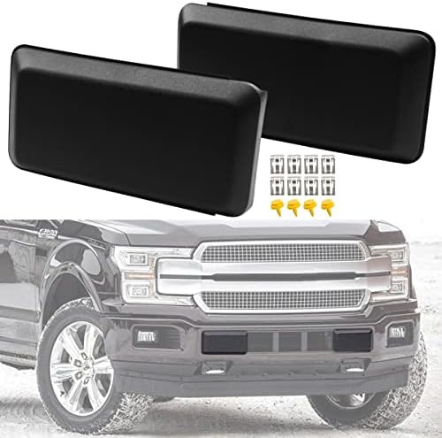 BYKIT Front Bumper Guard Cover Compatible with 2018 2019 2020 Ford F150 Front Bumper Filler Insert Caps Pads Replacement Accessories (Pack of 2) post thumbnail image