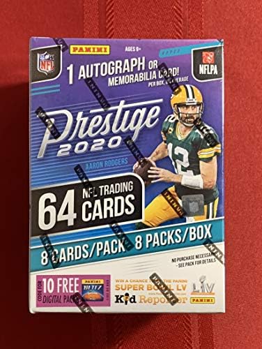 2020 NFL Prestige Football Trading Card Blaster Box 1 Auto or Memorabilia Card per Box! post thumbnail image