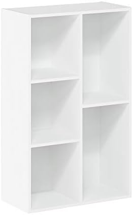 Furinno Luder Bookcase / Book / Storage , 5-Cube, White post thumbnail image