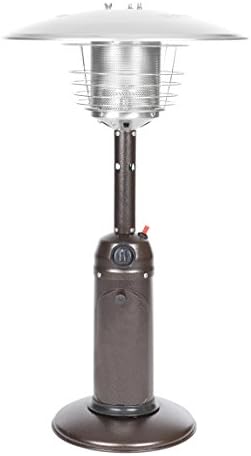 Fire Sense 61322 Portable Patio Heater Outdoor Tabletop Lightweight Propane 10,000 BTU Auto-Shutoff Valve ODS Compliant – Hammer Tone Bronze post thumbnail image