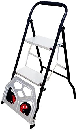 LEADALLWAY Hand Truck 2 Step Ladder Multifunction 2-in-1 Collapsible Dolly post thumbnail image