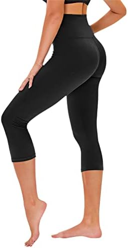 TNNZEET Black Capri Leggings for Women, High Waisted Workout Yoga Pants post thumbnail image