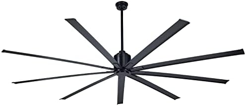 BiGizmos 96 Inch Industrial DC Motor Ceiling Fan, Damp Rated Indoor or Covered Outdoor Ceiling Fans for Home or Commercial, Porch Patio Warehouse Restaurant, 6-Speed Remote Control, Black post thumbnail image