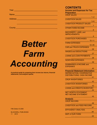 Better Farm Accounting: A Practical Guide for Preparing Farm Income Tax Returns, Financial Statements, and Analysis Reports post thumbnail image