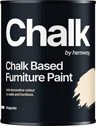 Hemway Magnolia Chalk Based Furniture Paint Matt Finish Wall and Upcycle DIY Home Improvement 1L / 35oz Shabby Chic Vintage Chalky (50+ Colours Available) post thumbnail image