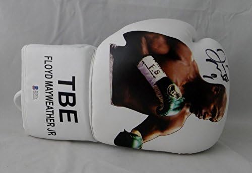 Floyd Mayweather Autographed White Custom TBE Image Boxing Glove- Beckett Auth post thumbnail image