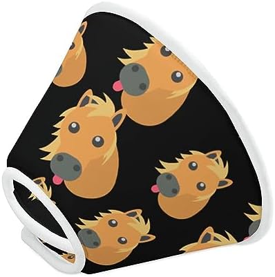 Halloween Horse Head Adjustable Pet Cone Soft Edge Dogs and Cats Recovery Anti-Bite Lick Collar S post thumbnail image