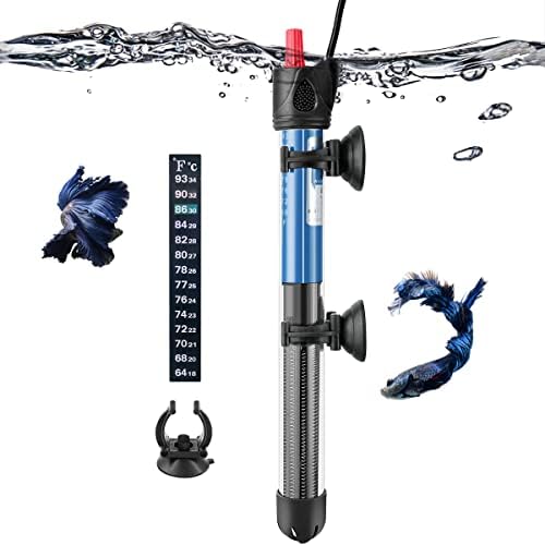 Hitop 25W/50W/100W/300W Adjustable Aquarium Heater, Submersible Glass Water Heater for 5 – 70 Gallon Fish Tank (100W) post thumbnail image