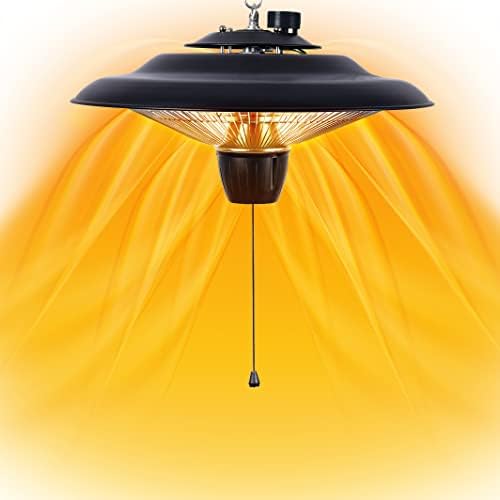 DONYER POWER 1500W Electric Patio Heater Ceiling Mounted Outdoor Heaters for Patio Easy Installation both Indoor Use post thumbnail image