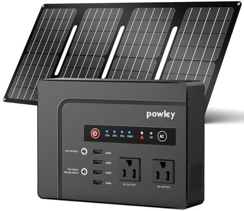 Powkey Solar Generator with Panel, 146Wh/200W Portable Power Station with Solar Panel 40W, 110V Pure Sine Wave DC/USB/AC Outlet Electric Generator Battery Backup for Outdoor Camping Emergency Home Use post thumbnail image