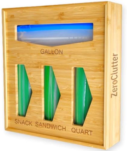 ZeroClutter Ziplock Bag Organizer for Kitchen Drawer: Fits Snack, Sandwich, Quart, Slider Quart, and Gallon Ziplock Bags; Bamboo Drawer Organizer for Kitchen Organization post thumbnail image