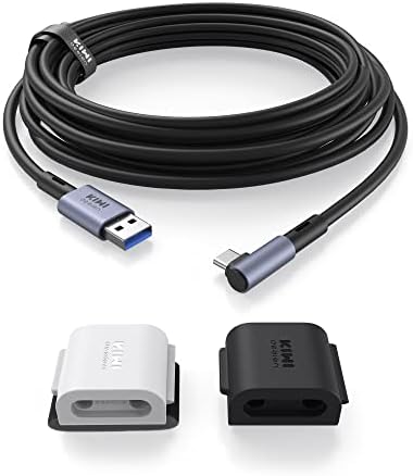 KIWI design Link Cable Compatible with Quest 3/2/1/Pro, and Pico 4, 16FT with Cable Clip, High Speed PC Data Transfer, USB 3.0 to USB C Cable for VR Headset post thumbnail image