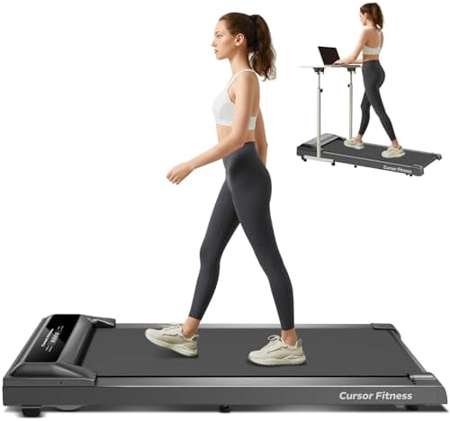 CURSOR FITNESS Under Desk Treadmill, 2 in 1 Walking Pad, 2.5 HP Quiet Brushless, 265 LBS Capacity for Home and Office Workout post thumbnail image