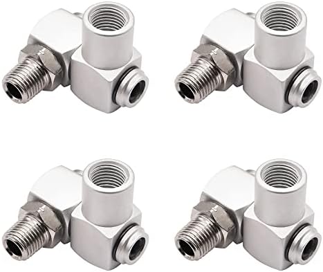 Ruibapa 4PCS 1/4Inch NPT Air Tool 360 Degree Swivel Fitting Portable Air Tool Adapter,Air Hose Connector P-020 post thumbnail image