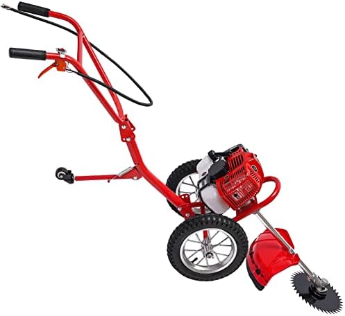 Lawn Mower Gas Powered, 49 cc 2.4HP 2-Stroke Single-Cylinder Gasoline Engine 2-in-1 Hand Push Lawnmower post thumbnail image