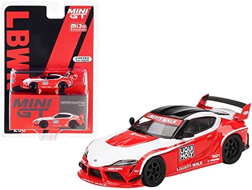 MINI GT True Scale Miniatures LB Works Model Car Compatible with Toyota GR Supra Supra Liqui Limited Edition 1/64 Diecast Model Car MGT00290 post thumbnail image