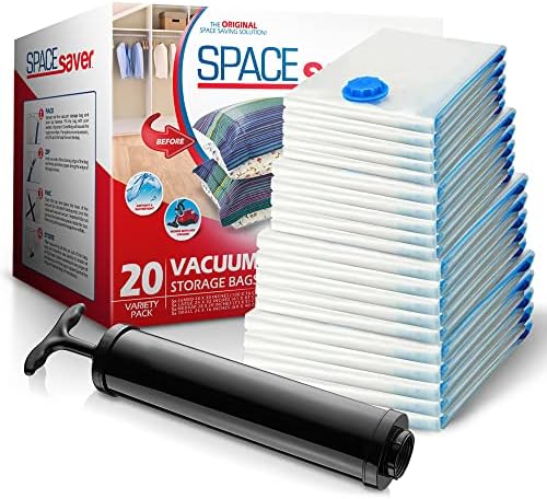 Spacesaver Space Bags Vacuum Storage Bags (Variety 20 Pack) Save 80% on Clothes Storage Space – Vacuum Seal Bags for Clothing, Comforters, etc – Compression Seal for Closet Storage. Pump for Travel post thumbnail image