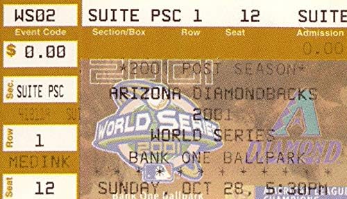 2001 World Series Game 2 Ticket Stub D-backs 4 Yankees 0 Johnson 11 Ks W 155162 post thumbnail image