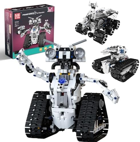 Mould King 3in1 STEM Robot Building Sets, Remote Control Electric Technic Robot Building Blocks Kit, Collectible Model 15046 Construction Toy, Gift for Adult and Kids 8+(606 Pieces) post thumbnail image