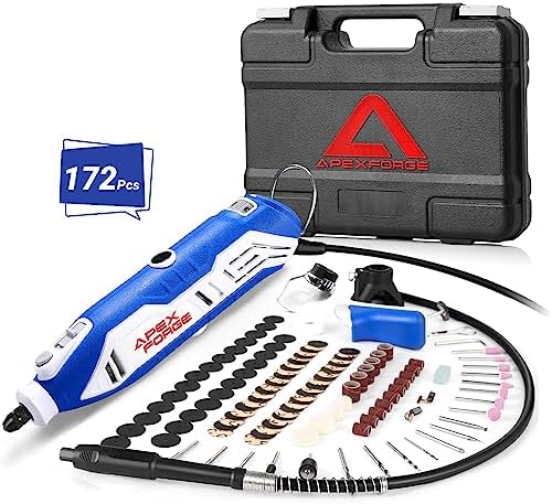 APEXFORGE M6 Variable Speed Rotary Tool Kit, Keyless Chuck & Flex Shaft, 172 Pcs Accessories, 6-Speed, 4 Attachments & Carrying Case for Craft Projects/DIY Creations/Cutting/Engraving post thumbnail image