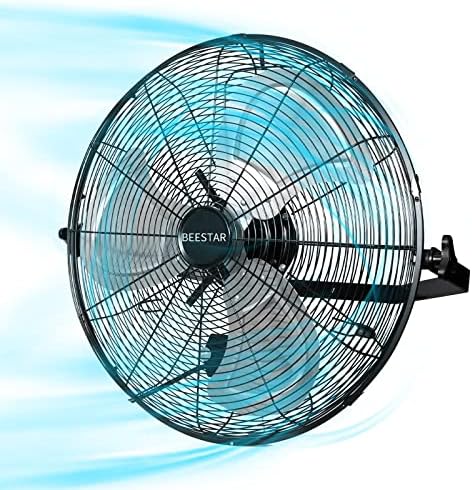 BEESTAR 18 inch High Velocity Wall Mount Fan,Industrial Fan with 3 Speed Commercial Ventilation,Easy Operation and 270 Degree Tilting,Metal Fan for Warehouse,Greenhouse, Workshop and Basement post thumbnail image