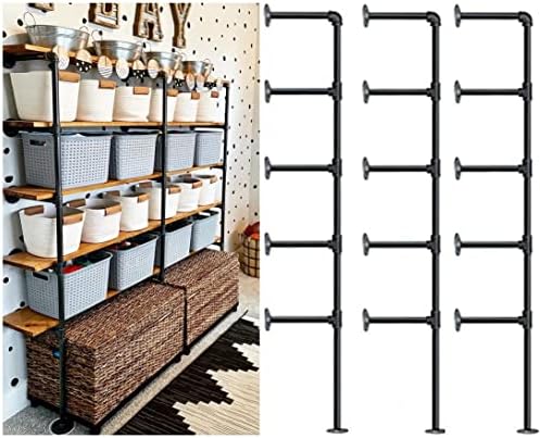 FOF FRIEND OF FAMILY Industrial Retro Wall Mount Iron Pipe Shelf,DIY Open Bookshelf,Hung Bracket,Home Improvement Kitchen Shelves,Tool Utility Shelves, Office Shelves,Ceiling Mount Shelf Shelves post thumbnail image