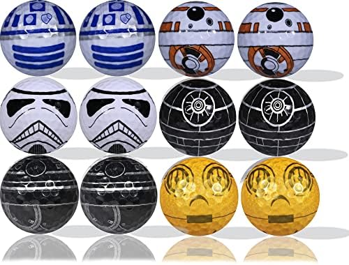 #2 Storm Trooper, C3PO, R2D2, Death Star, BB8, BB9E Golf Balls 12 Pack- post thumbnail image