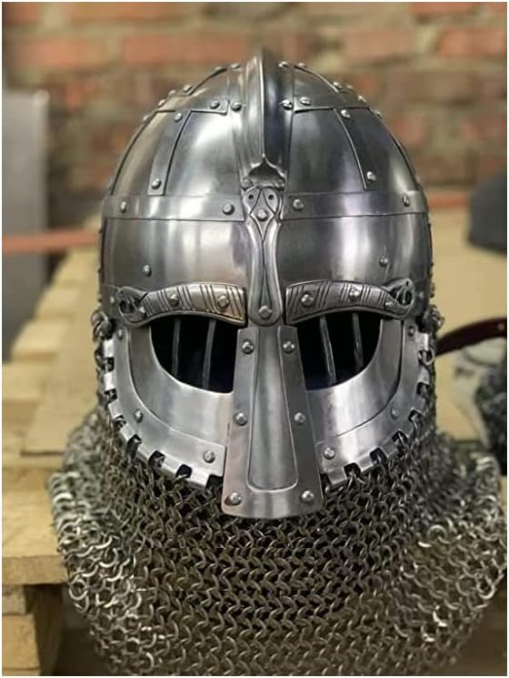 Medieval Steel Viking Vendel Helmet With Chainmail For Cosplay, SCA/LARP Helmet Collectible Gift BY BLUEBIRD MEDIEVAL post thumbnail image