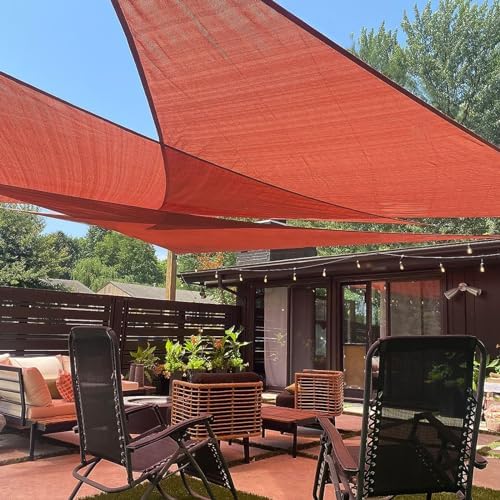 LOVE STORY 16’5” x 16’5” x 16’5” Triangle Sun Shade Sail Canopy Sunshade for Outdoor Patio Garden Backyard, Terra (We Make Custom Size) post thumbnail image